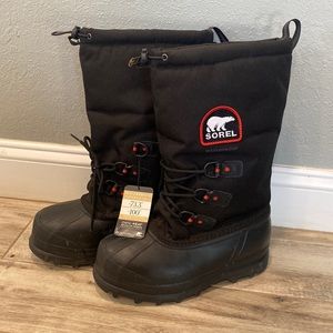 Sorel Glacier XT Insulated Waterproof Winter Snow Boots Black Women’s size 10